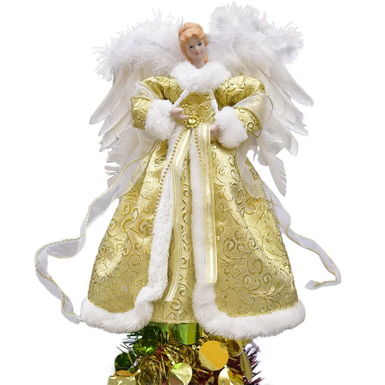 Christmas Decoration Supplies Ornaments Fairy Angel Tree Topper For Christmas Tree