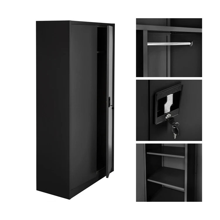 Tall Metal Discount Employee Cloth Closet/Steel Wardrobe