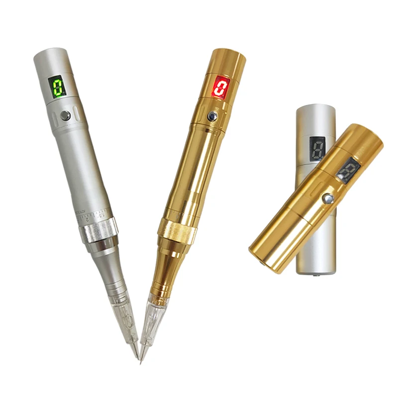 BL Aluminum Microblading Wireless Digital Tattoo Machine Gun For Eyebrow Eyeliner Lip