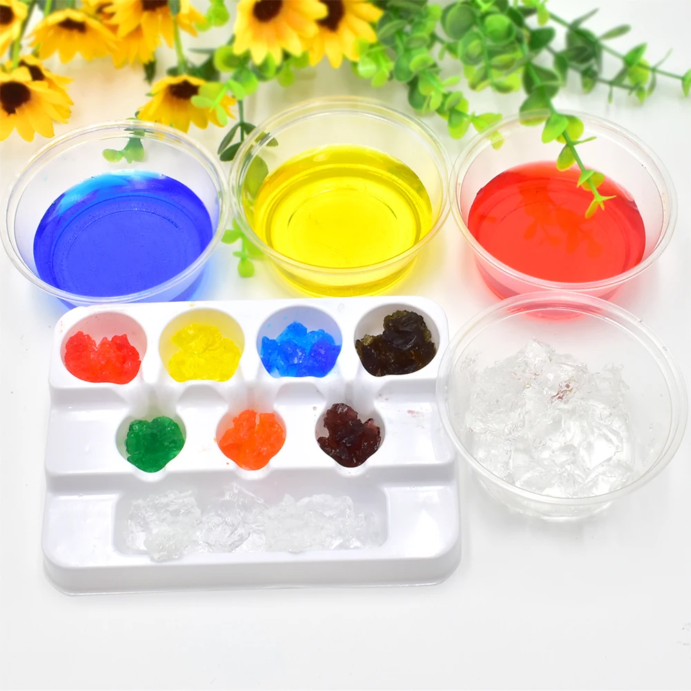 crystal glass fabric cheap fun color magic science kit
