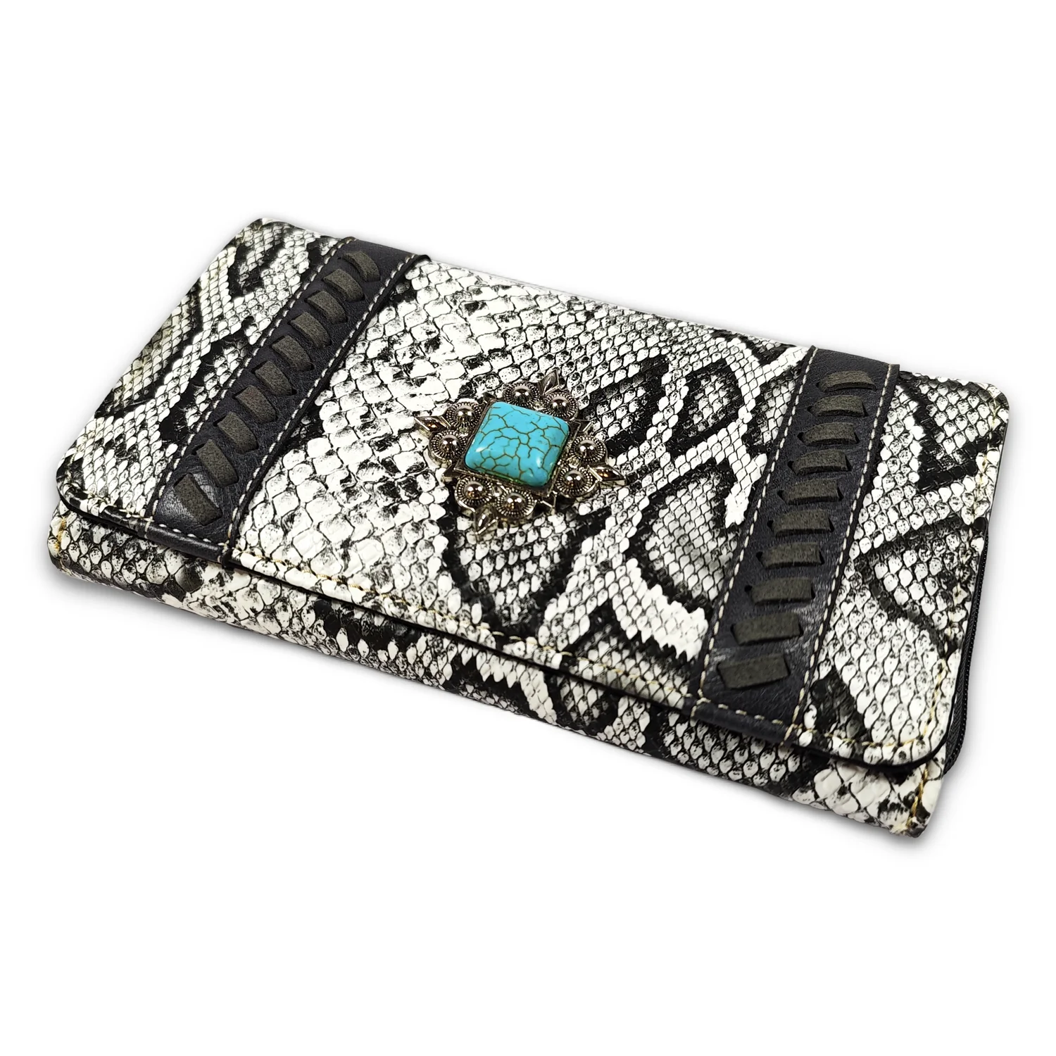 2023 новый дизайн Женский кошелек в западном стиле Роскошная ручная сумка с узором из змеиной кожи для женщин