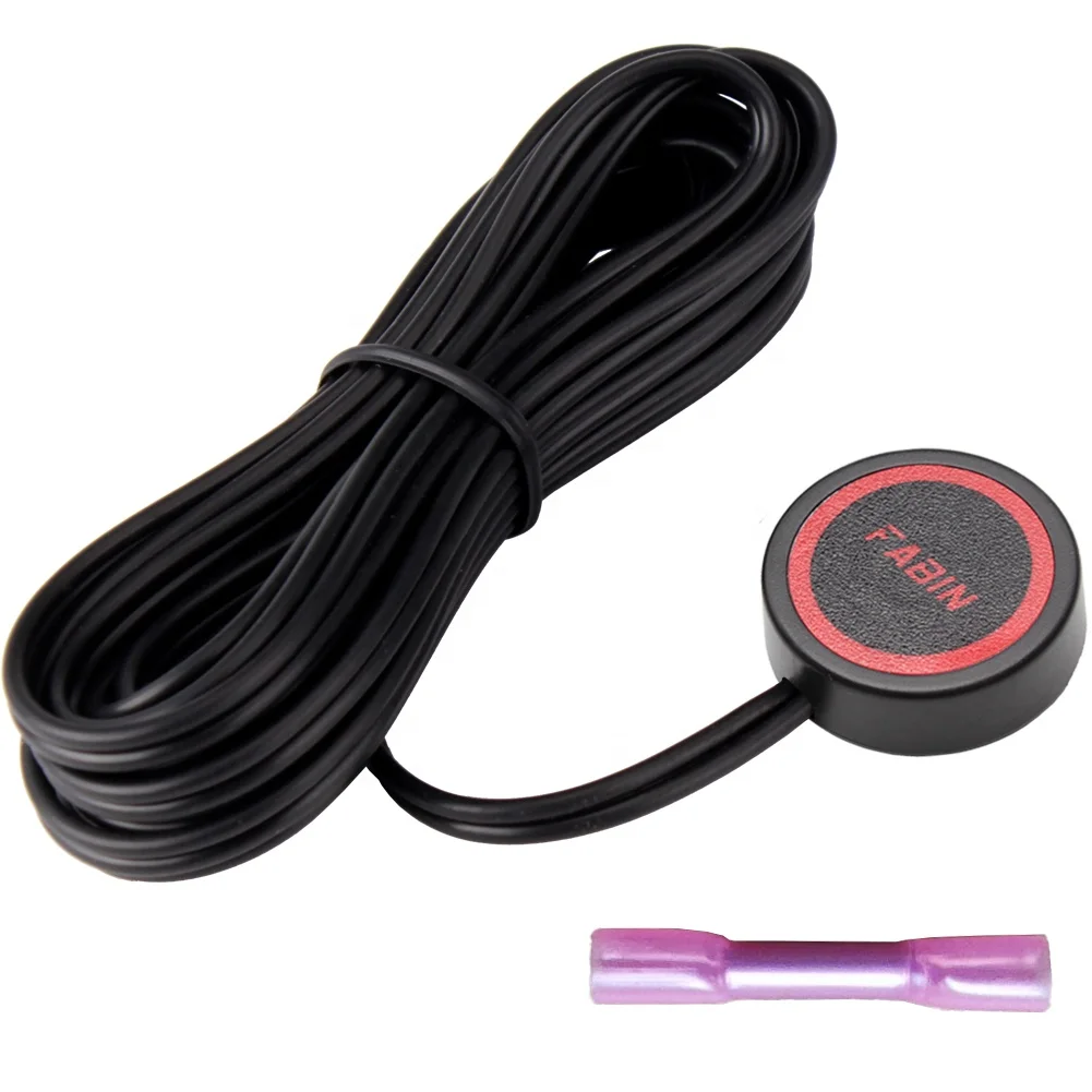 Horn Push Button with Quick Connector, Momentary Switch with 3 Meters Wire, Round Red Button Switch for Air Horn