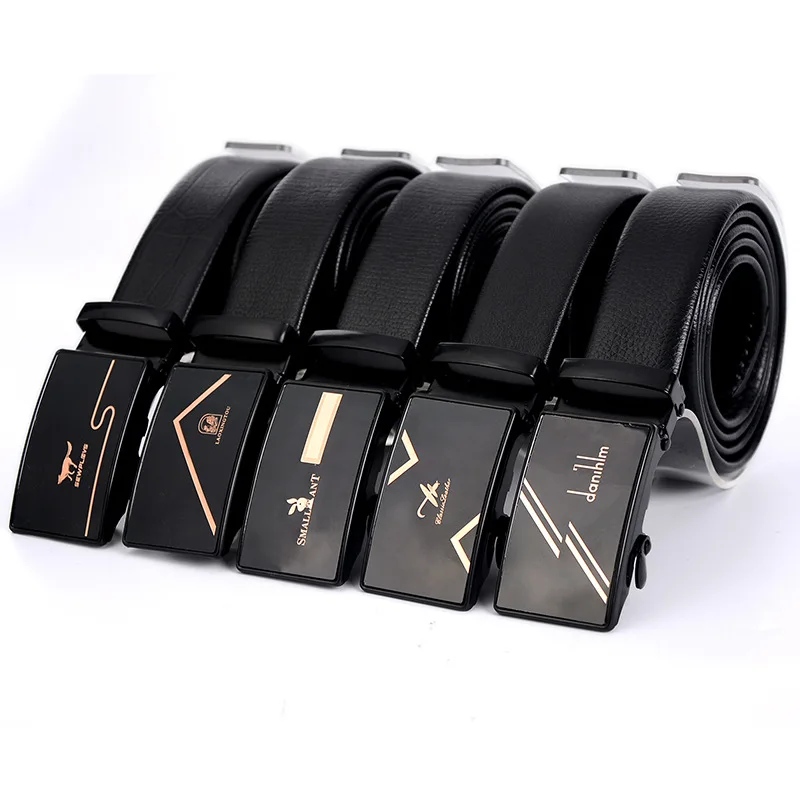 Износостойкий новый мужской деловой Повседневный ПВХ ремень акриловый Железный автоматический ремень с пряжкой для брюк дешевый высокое качество