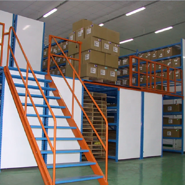 Стальная металлическая платформа высокой емкости, стеллаж для поддонов с мезонином, стальная конструкция для хранения