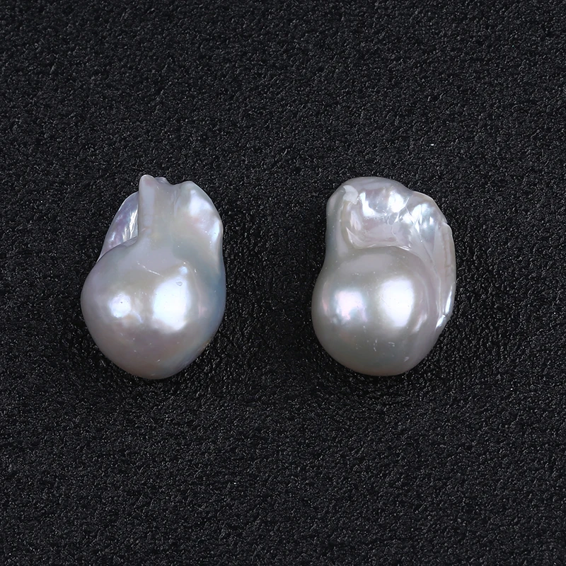 High luster 16-18mm loose white big baroque pearls making necklace earrings