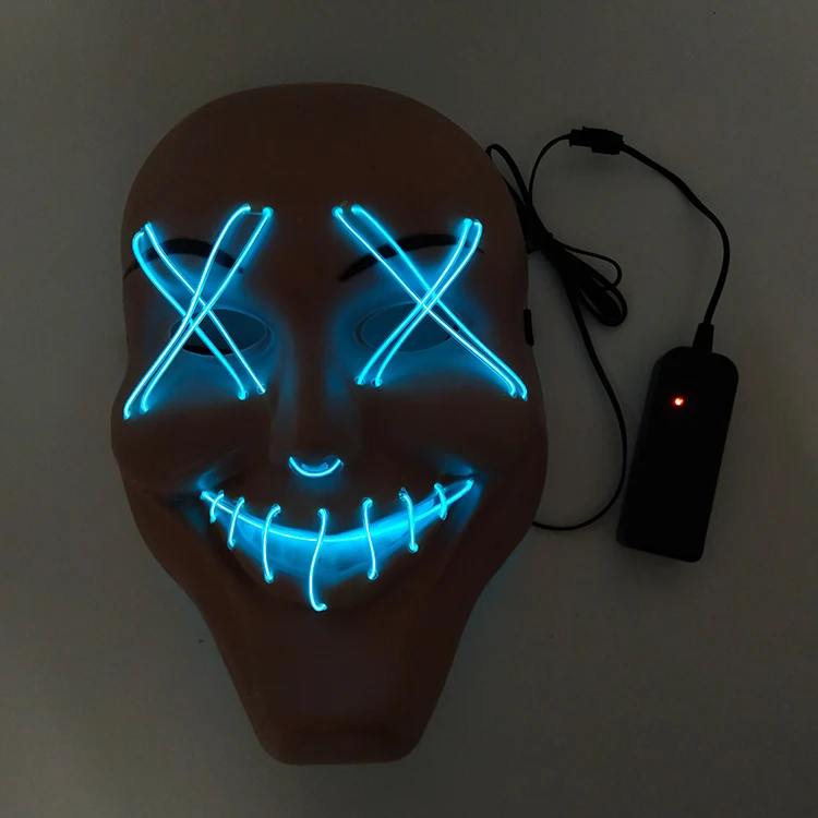 Costume party supplies EL wire LED mask
