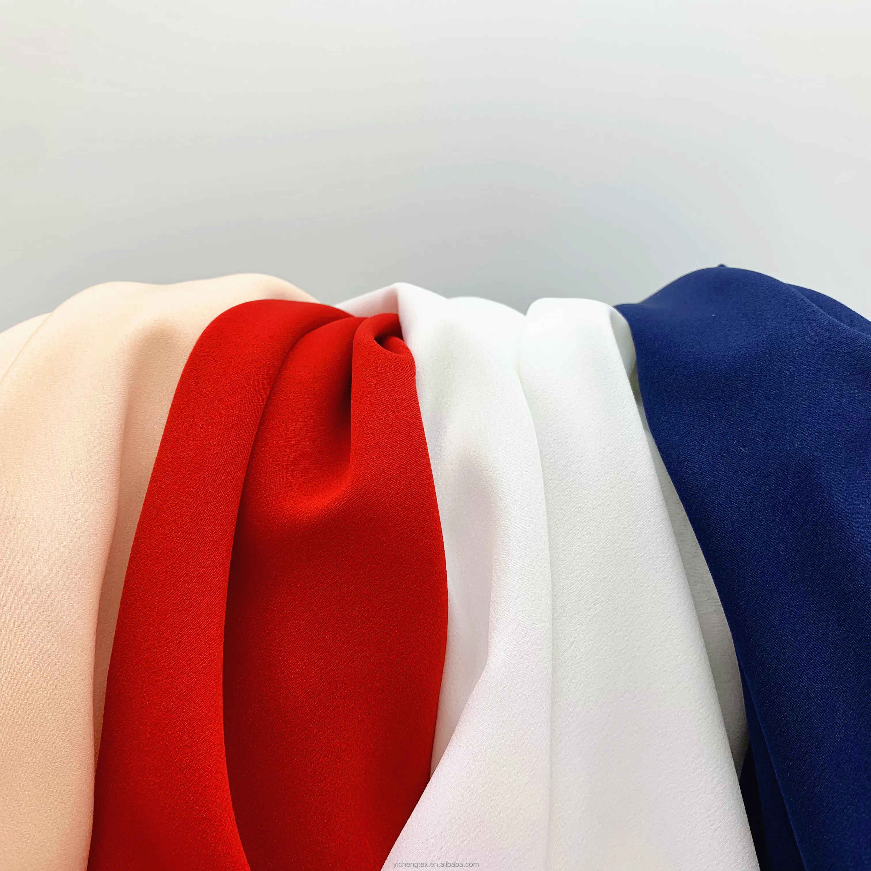 Cheap China Imitated Silk High Quality Smooth Chiffon Fabrics For Scarves