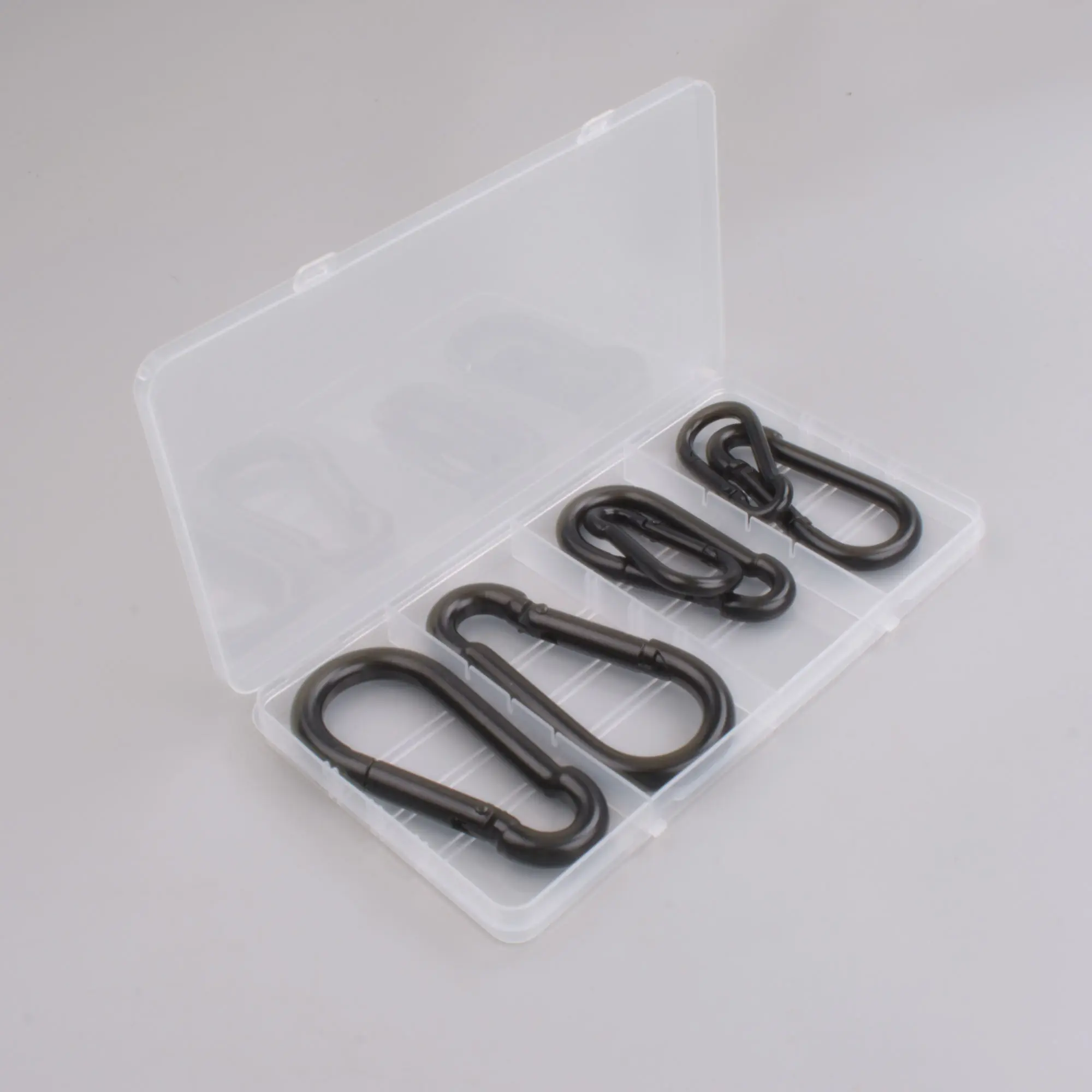 Shanfeng 6pcs Black Iron Quick Link Carabiner Shackle Hardware Kit chain hook