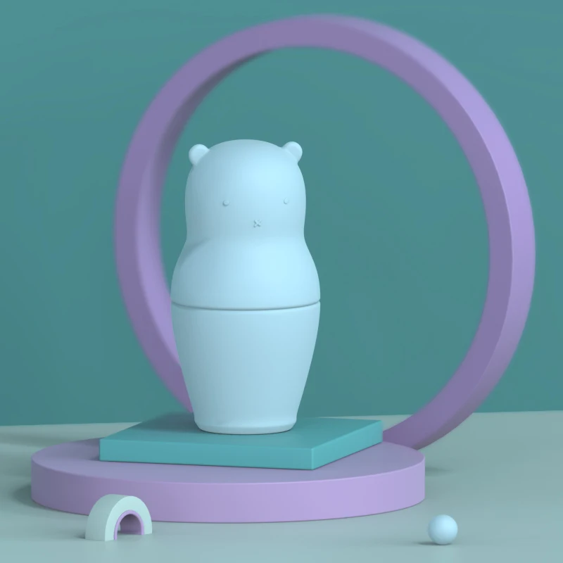 Hot selling Gift Crafts Cute Bear Nesting Doll new design Custom Shaped Russian Matryoshka Dolls Wholesale stackers