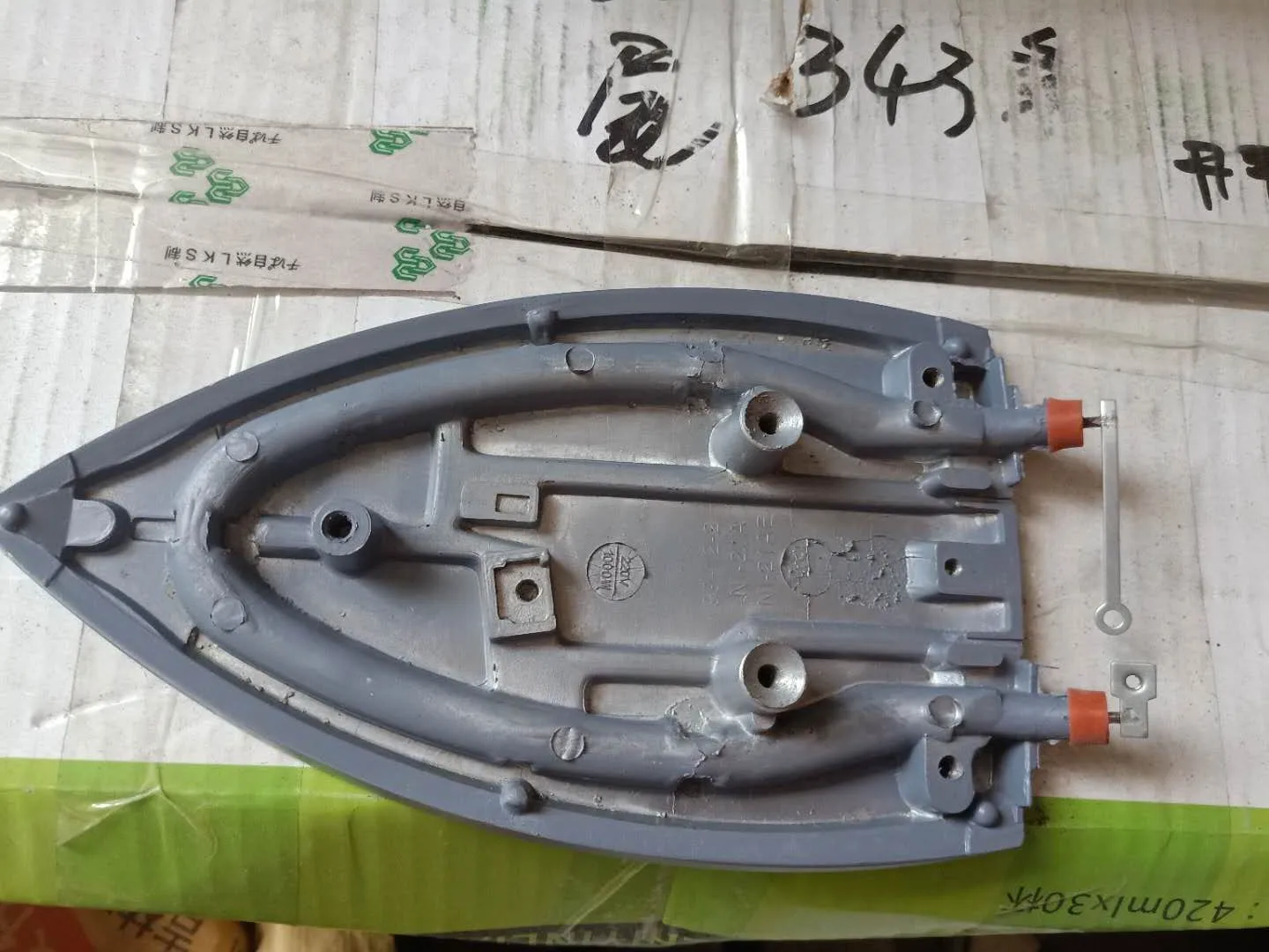 National electric iron spear parts SKD sole plate