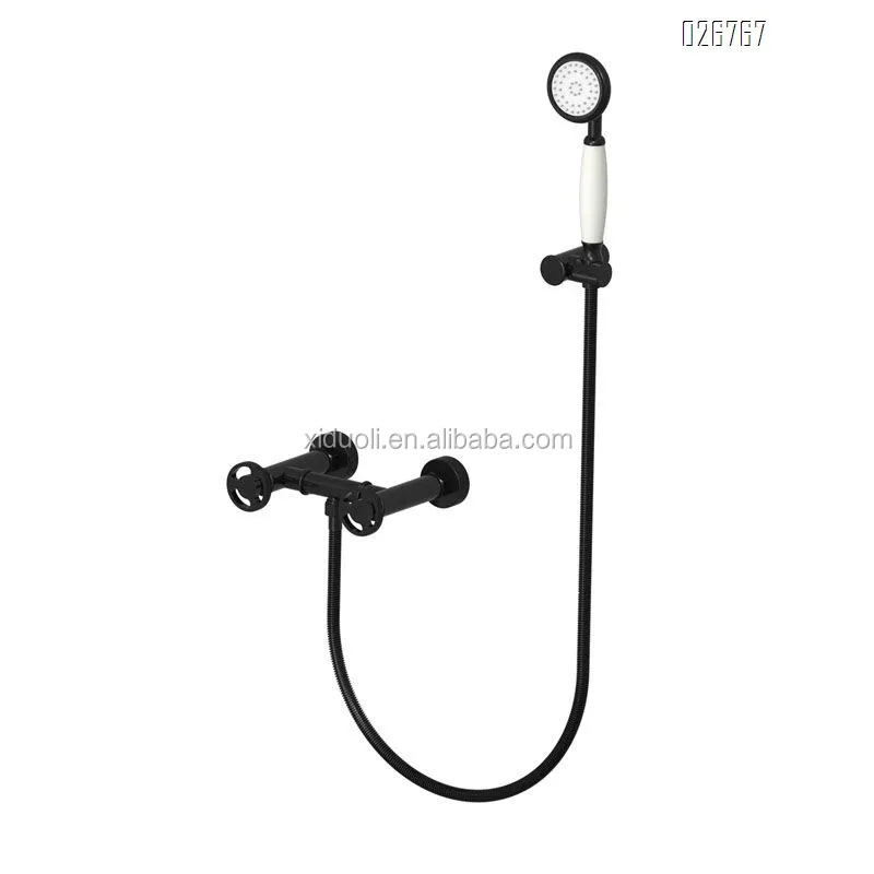 Classic Vintage Bathroom Exposed Rainfall Shower System with Handheld Shower & Tub Spout