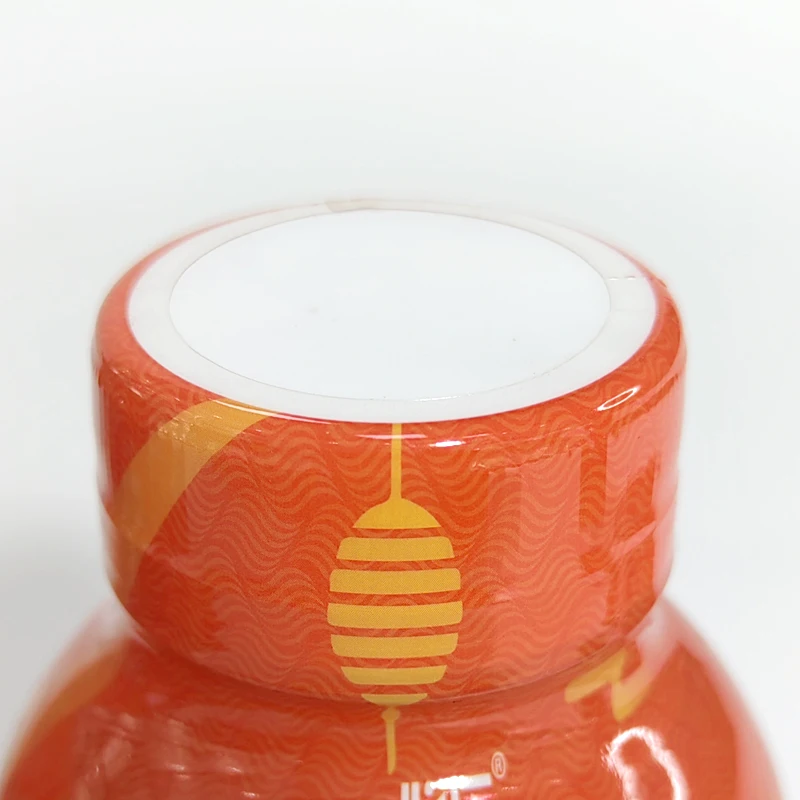 printed logo pvc heat seal bottle shrink sleeve label roll accpect custom order