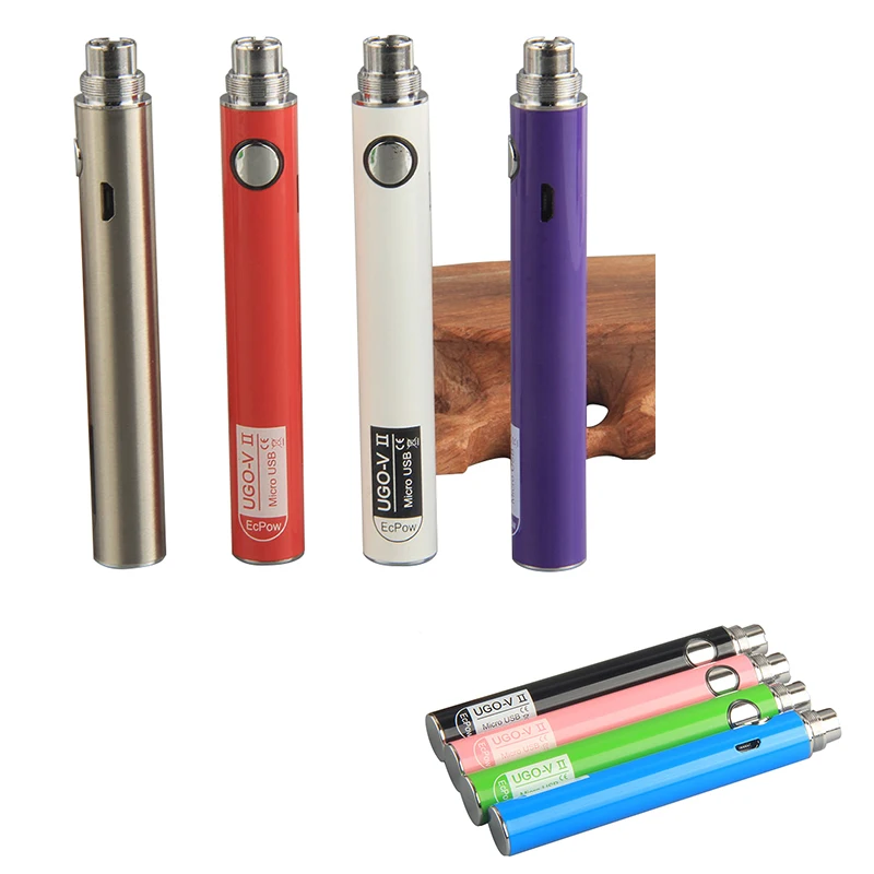 
Leakproof USB Charging UGO V2 Battery 650 mah Empty Vapes Cartridges Battery 510 thread UGO Batteries Vape Pen 