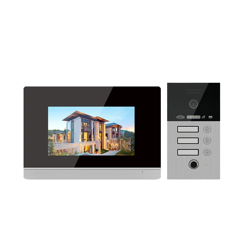 ip video door phone system work with smartphone 4G tuya app.