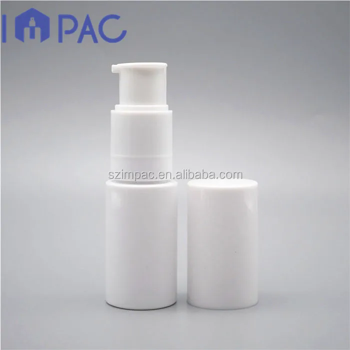Pocket size cosmetic white plastic powder bottle for spraying 35ml