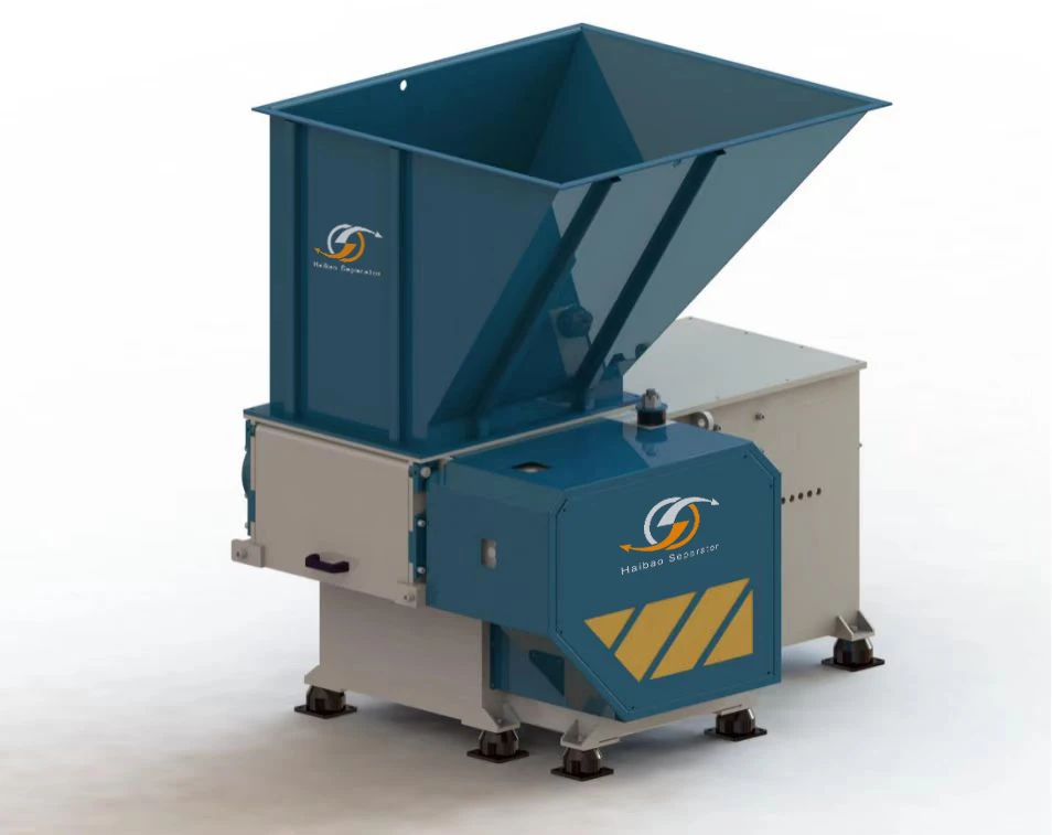 High Output Easy Small Single Shaft Shredder Tyre Shredder Machine PET Bottle Crushing Machine Plastic Recycling Machines 1-2T/H