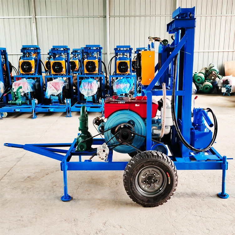 Used small portable drilling rigs full automatic water well drilling rig for sale