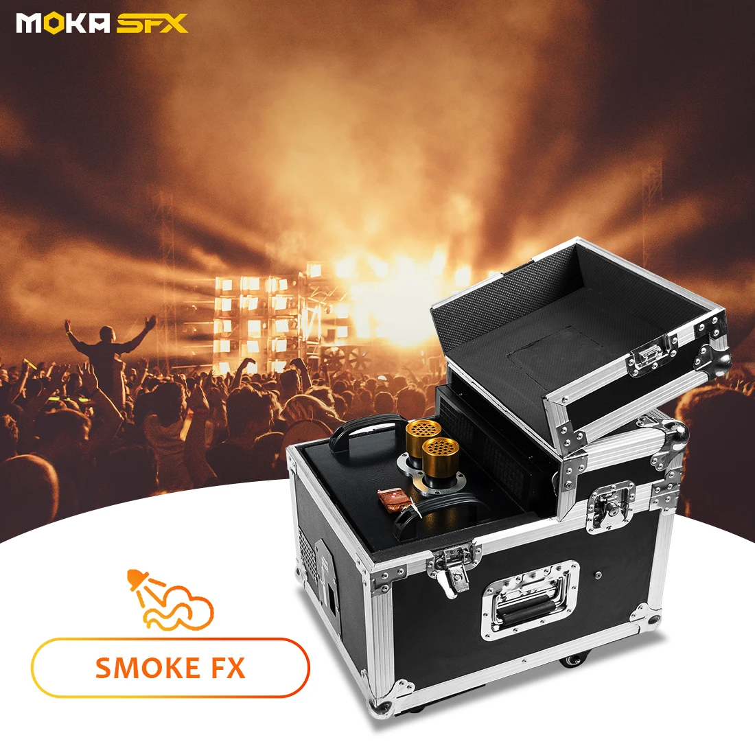 Moka Sfx Dmx512 Remote Control Stage Smoke Machine 600W Smoking Machine for Wedding Party
