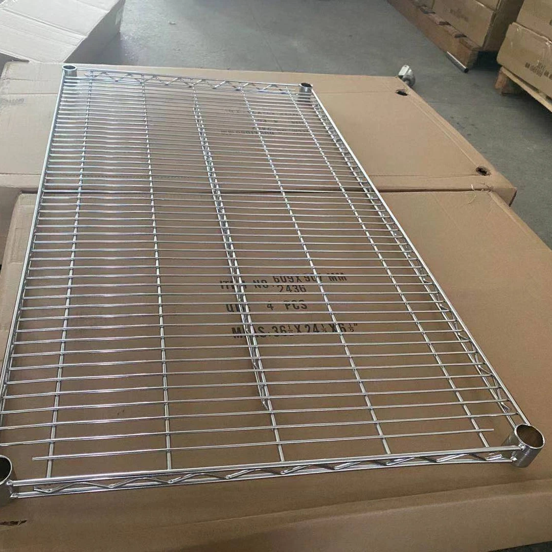 5-Tier Garage Rolling Metal Chrome Shelving Wire Storage Shelves Rack