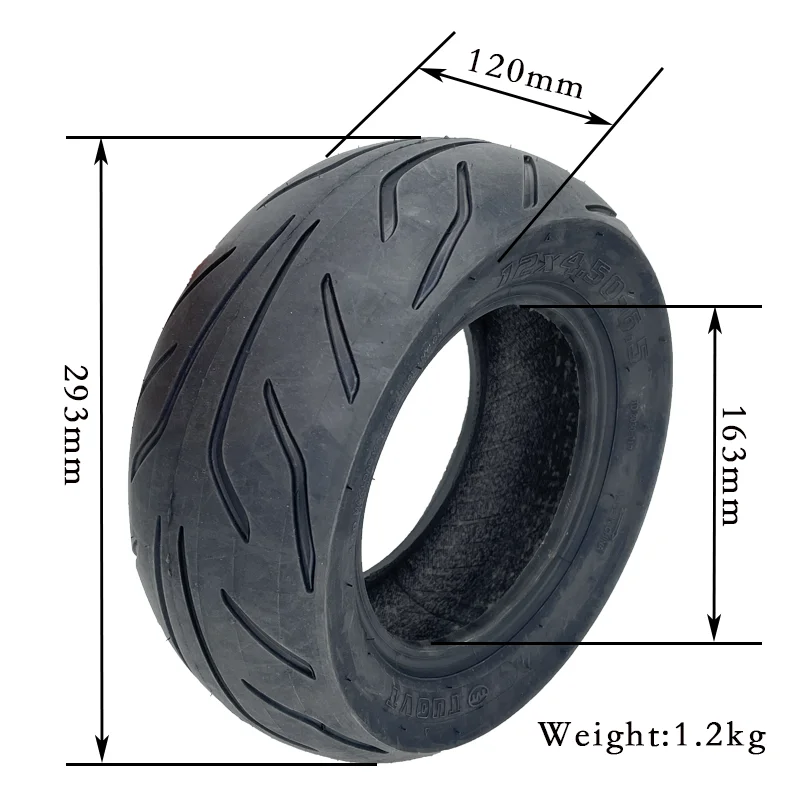 12 inch Inflated Spare outer Tire 12x4.50-6.5 anti puncture Vacuum Tire for vehicles