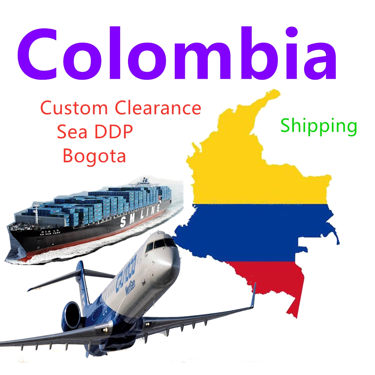 shipping agent Sea freight forwarder rates DDP shipping cost from china to colombia erkek mont