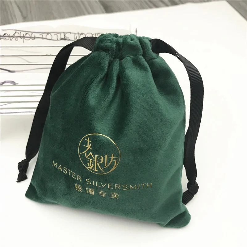 Мягкий бархатный тканевый мешочек для ювелирных изделий с логотипом на заказ, хранилище для духов и свечей, подарочная упаковка, бархатный мешочек на шнурке