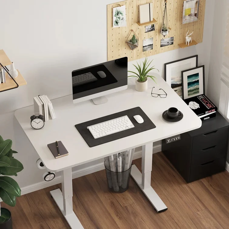 Professional Modern Standing Desk Frame with Lift Motor Bosh Make MDF Material for Office or Living Room Use