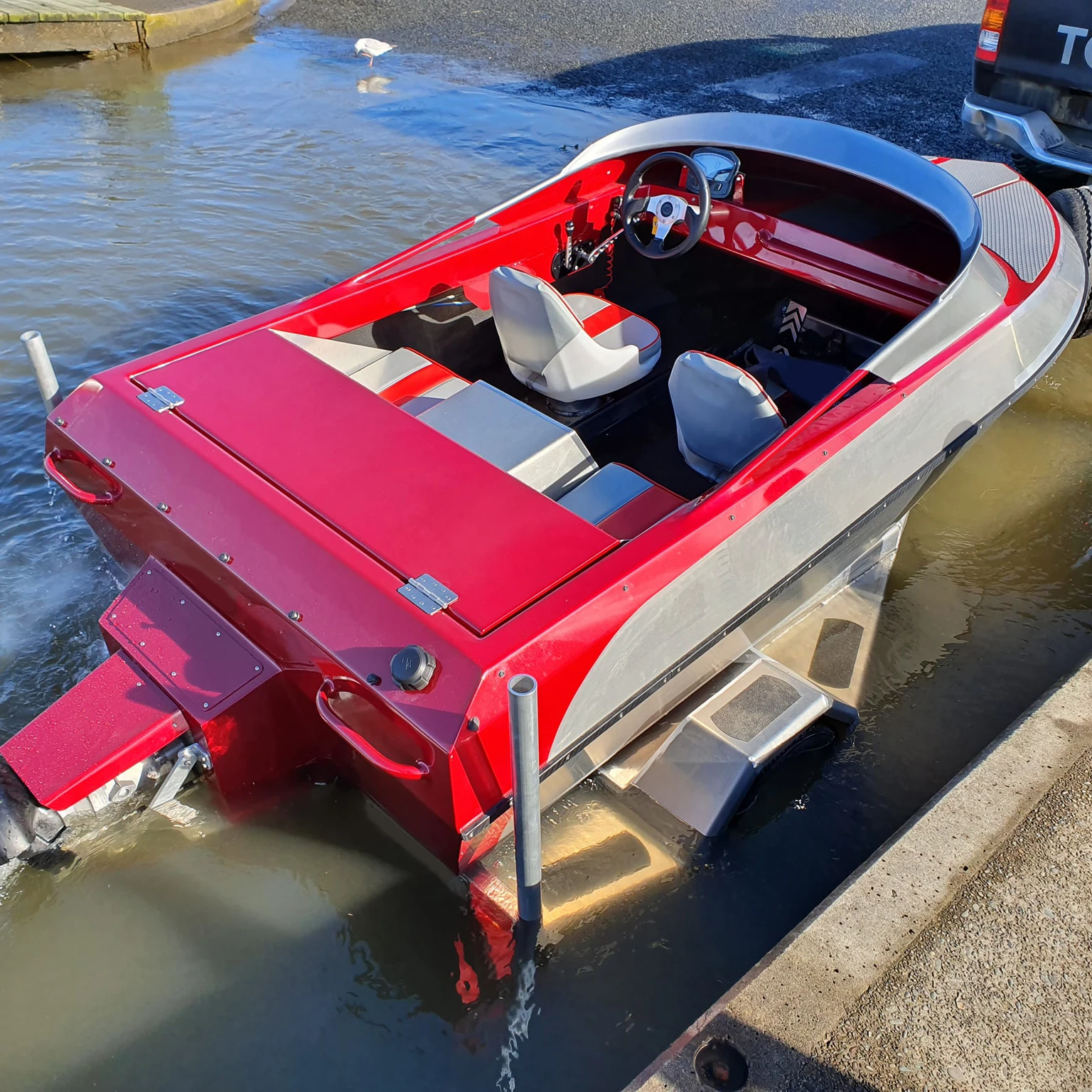 2021 Kinocean Best Supercharged Aluminum Jet Sprint Boat for Sale