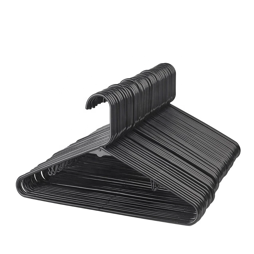 Recycled PP Black Plastic Shirt Hanger Cheap Sale Plastic Vinyl Hanger