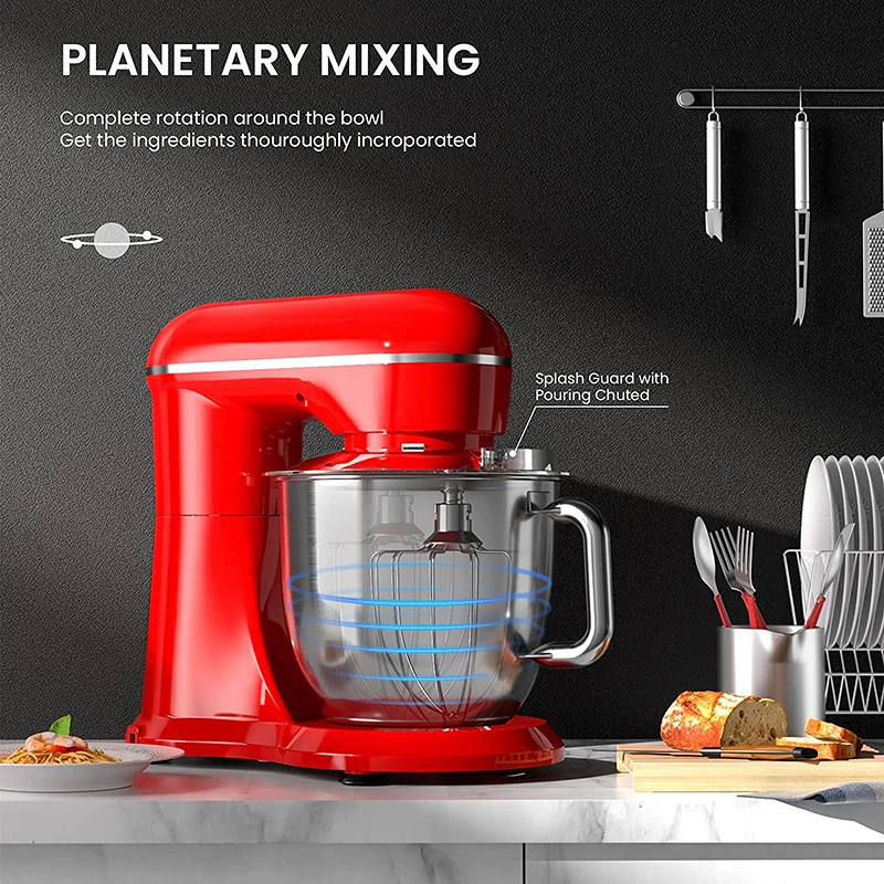 Landwee Household Kitchen Bakery Professional Bread Aid 4.5L 5.5L Automatic Home Dough Mini Cake Food Stand Mixer