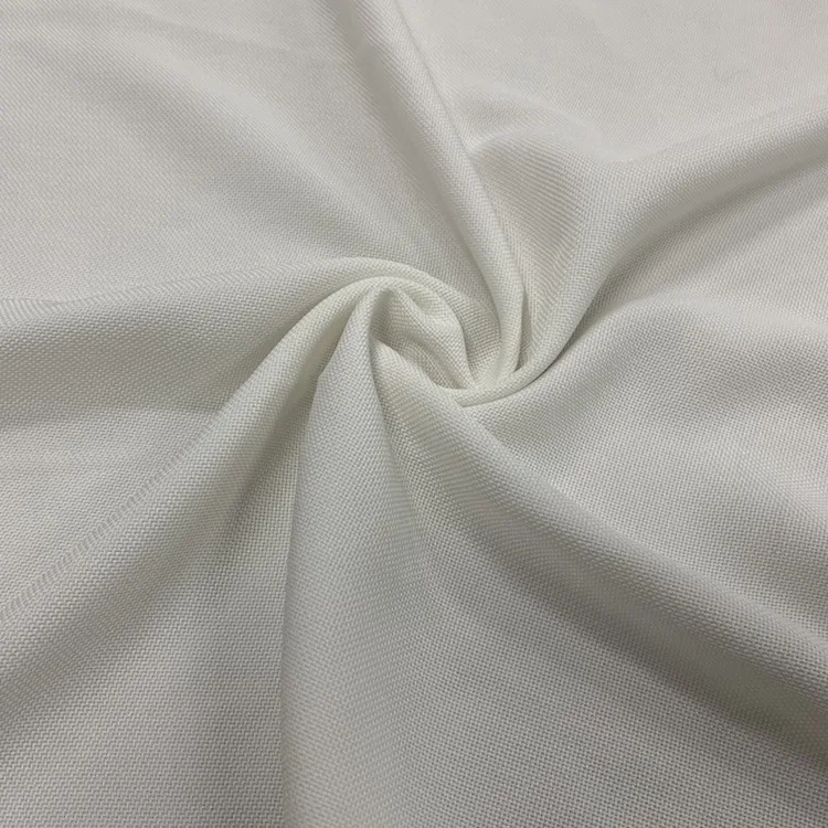 Hot Sale Blue White Polyester Imitated Satin Acetate Fabric For Dress