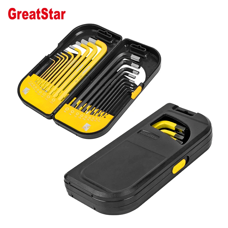 OEM or ODM High Quality 18PC Wrench Sets Long Arm Hex Key Set Hex Key