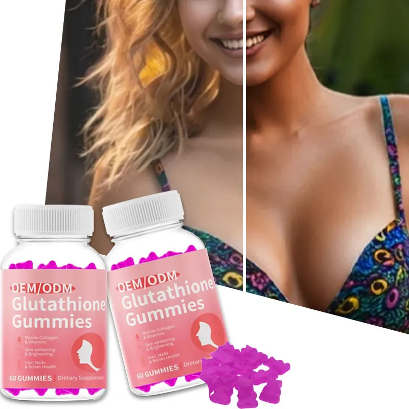 OEM Private Label Organic reduced Collagen 13 In 1 Skin Whitening Brightening Gummies