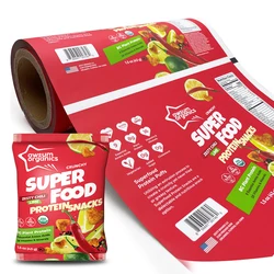 Customize print food grade plastic laminated roll film for packing snack food packaging bag potato chip packaging bag film roll