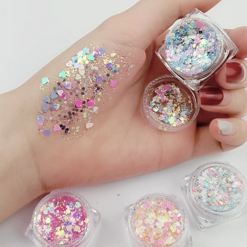 Cosmetic Colorful Glitter Gel Diamond Cream Single Eyeshadow for Face Body