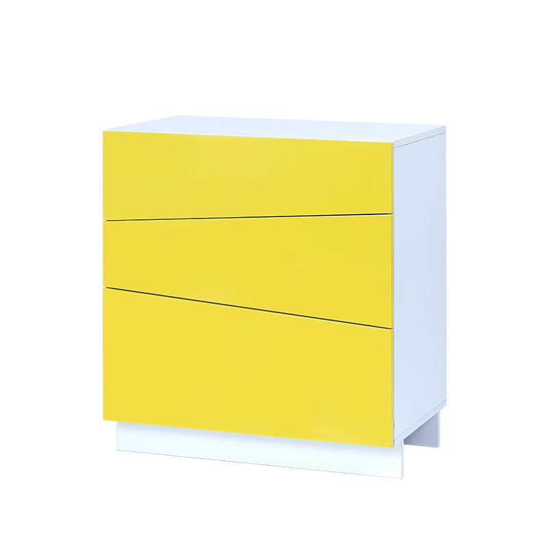 home furniture general use high gloss yellow color extra  modern sideboard