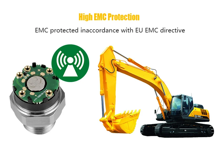 Industrial 100mpa Machine Oil Air Pressure Sensor Transducer Transmitter