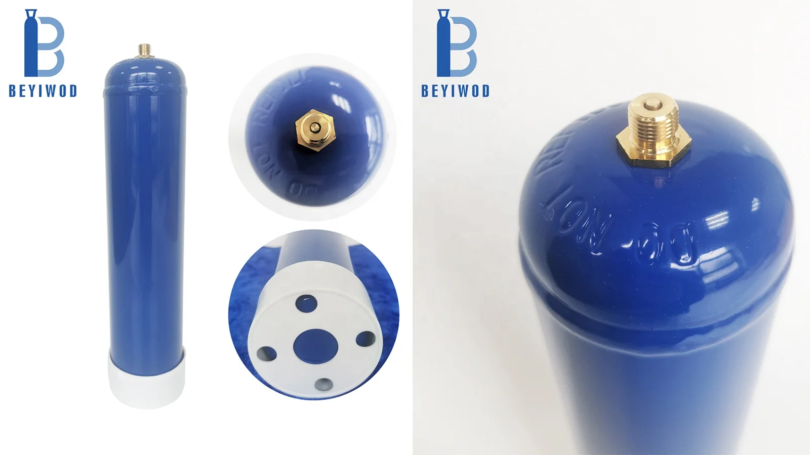 Disposable non-refillable whipped cream  0.95L CO2 Gas cylinder  for sale