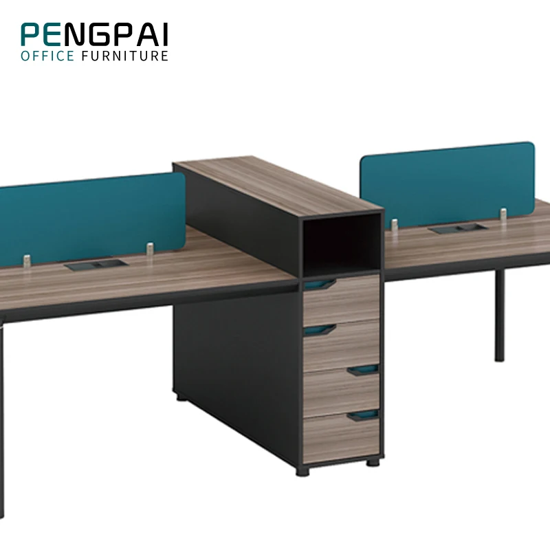 PENGPAI четыре человека перегородка открытая офисная компьютерная рабочая станция стол для персонала Рабочий