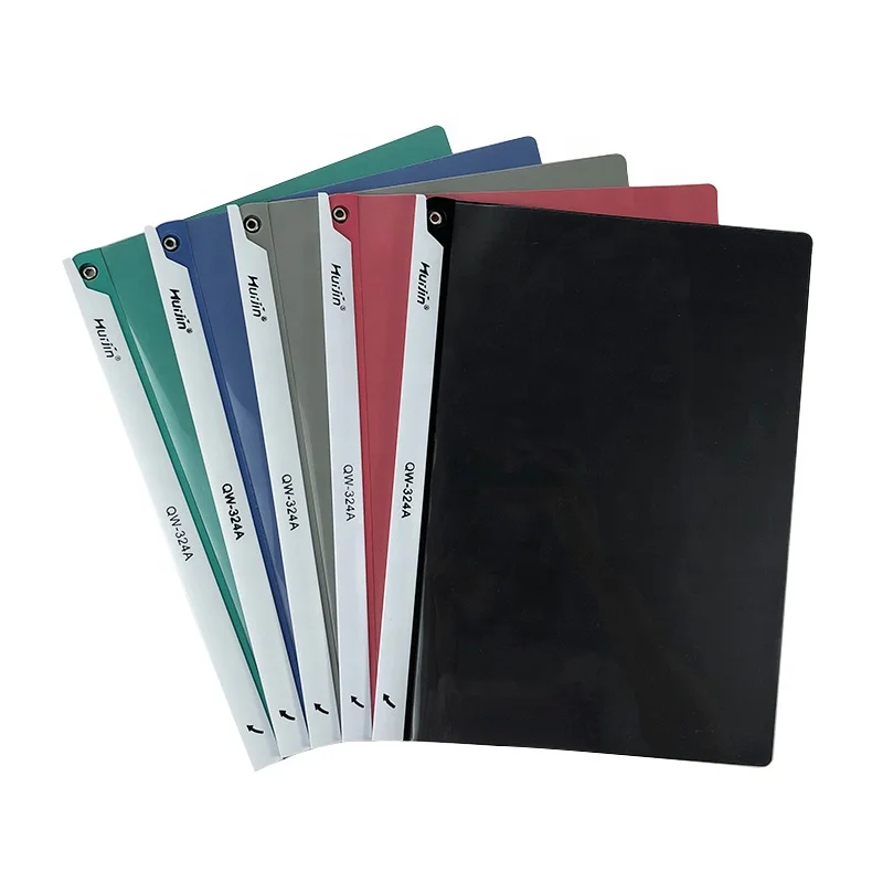Office School Stationery A4 PP Plastic Report File Swing Clip File Folder