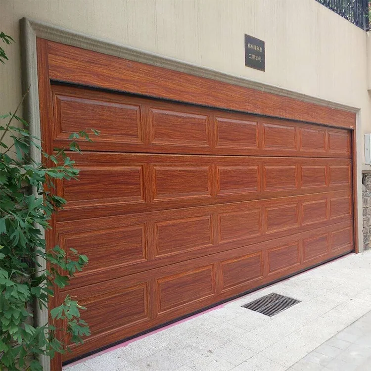 Size customization black aluminium alloy flap door motor garage doors for homes