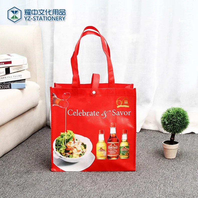 
Coated Recycled Non-woven Bags Shopping Carry Bag Hot Sale Pe Advertising Non Woven Cloth as Customized Maigao Bag Promotion 