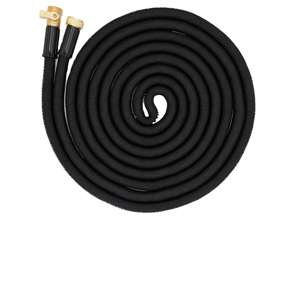 Heavy Duty Expandable 50Ft Expanding Garden Water Hose With Copper Fittings