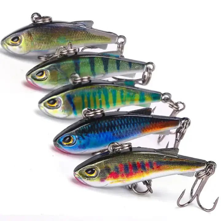 4cm 4.3g 5 Colors Artificial Hard VIB Fishing Lure Lifelike Sinking VIB Bait For Freshwater And Saltwater