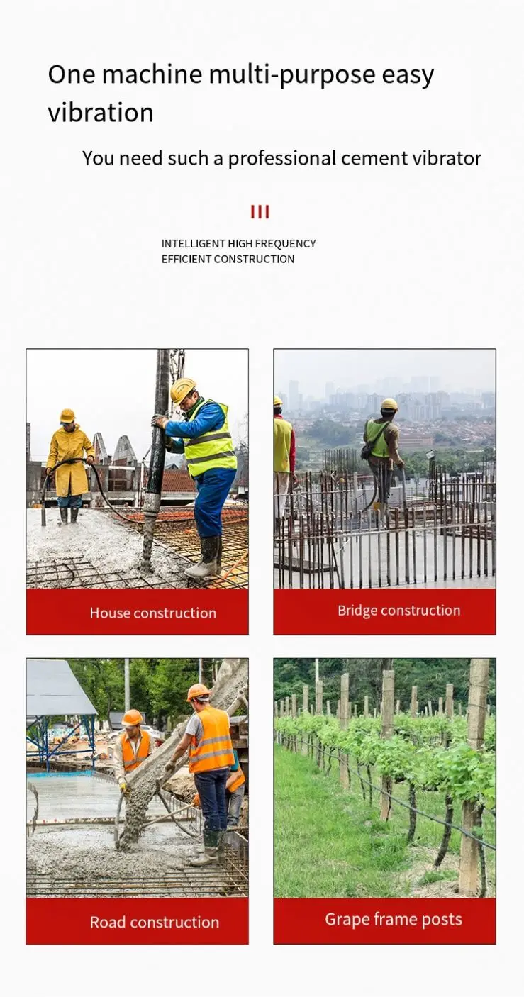 1800w Portable Professional Handle Portable Electric Concrete Poker Vibrator,small Concrete Hand Vibrator