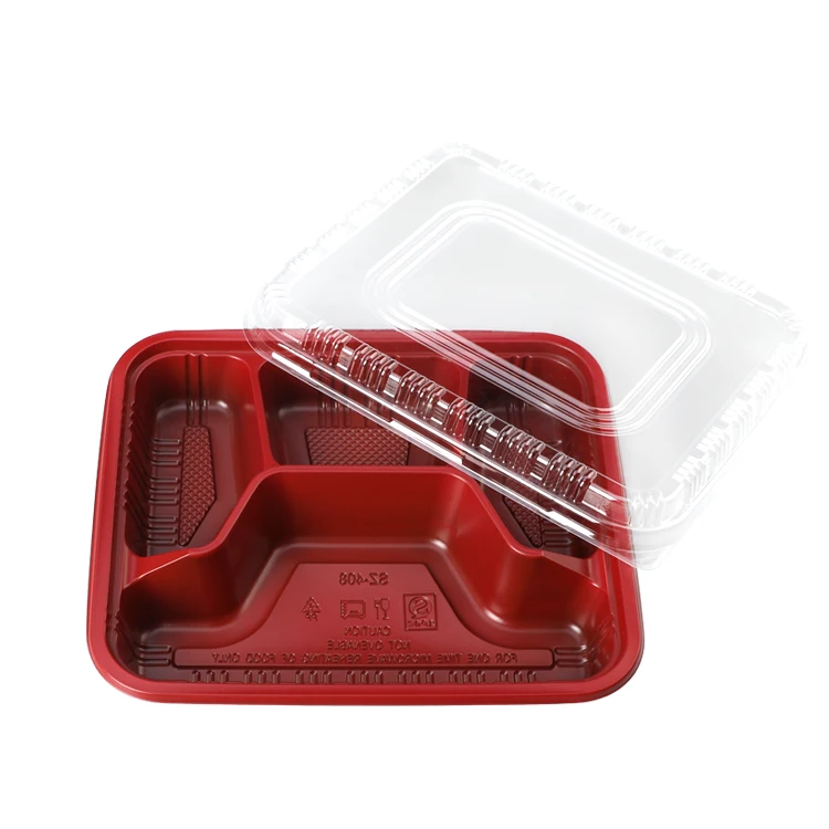 SZ-408 food storage plastic disposable 4-compartment food container