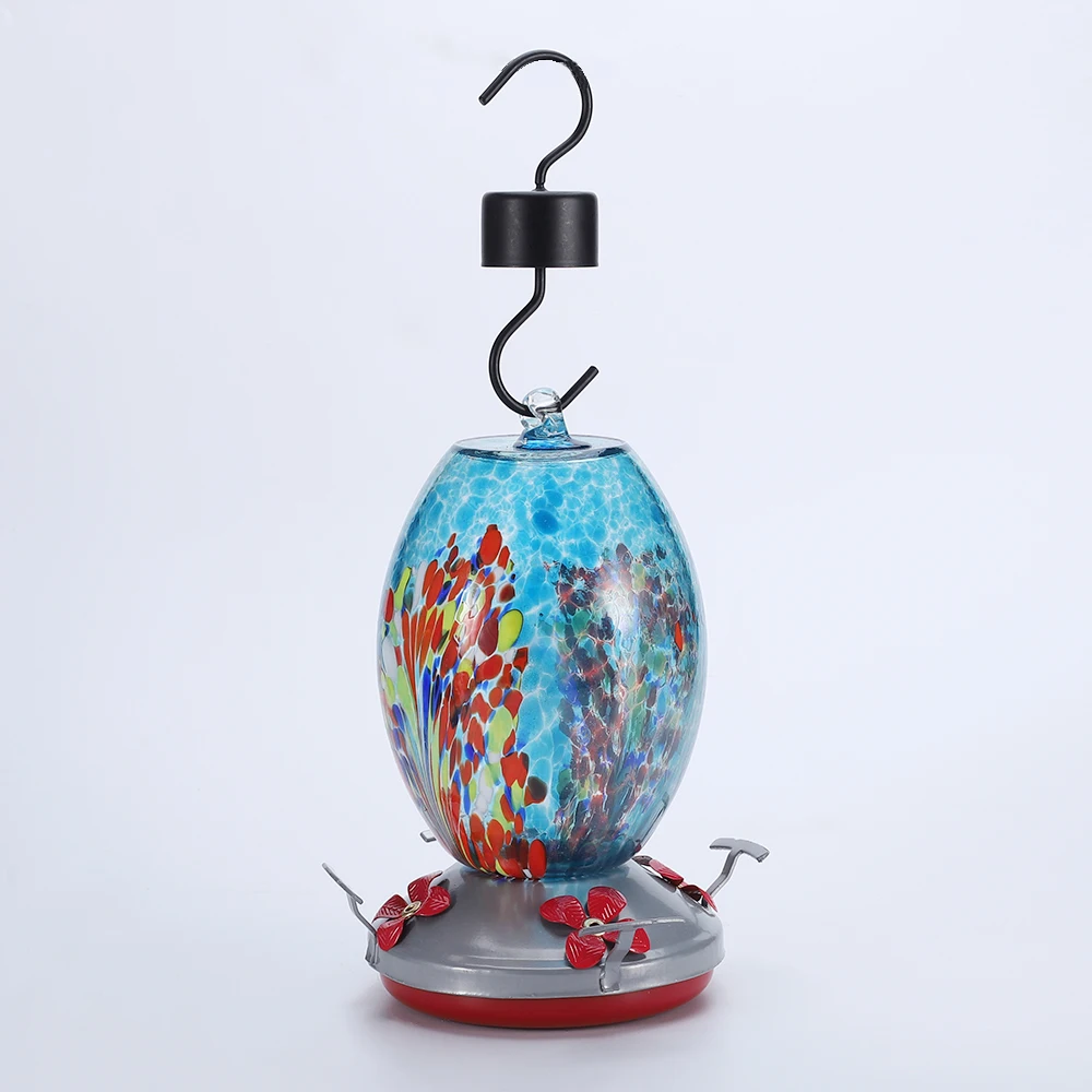 Wholesale Humming Bird Glass Feeder Bird Feeder And Drinker In Outside Garden