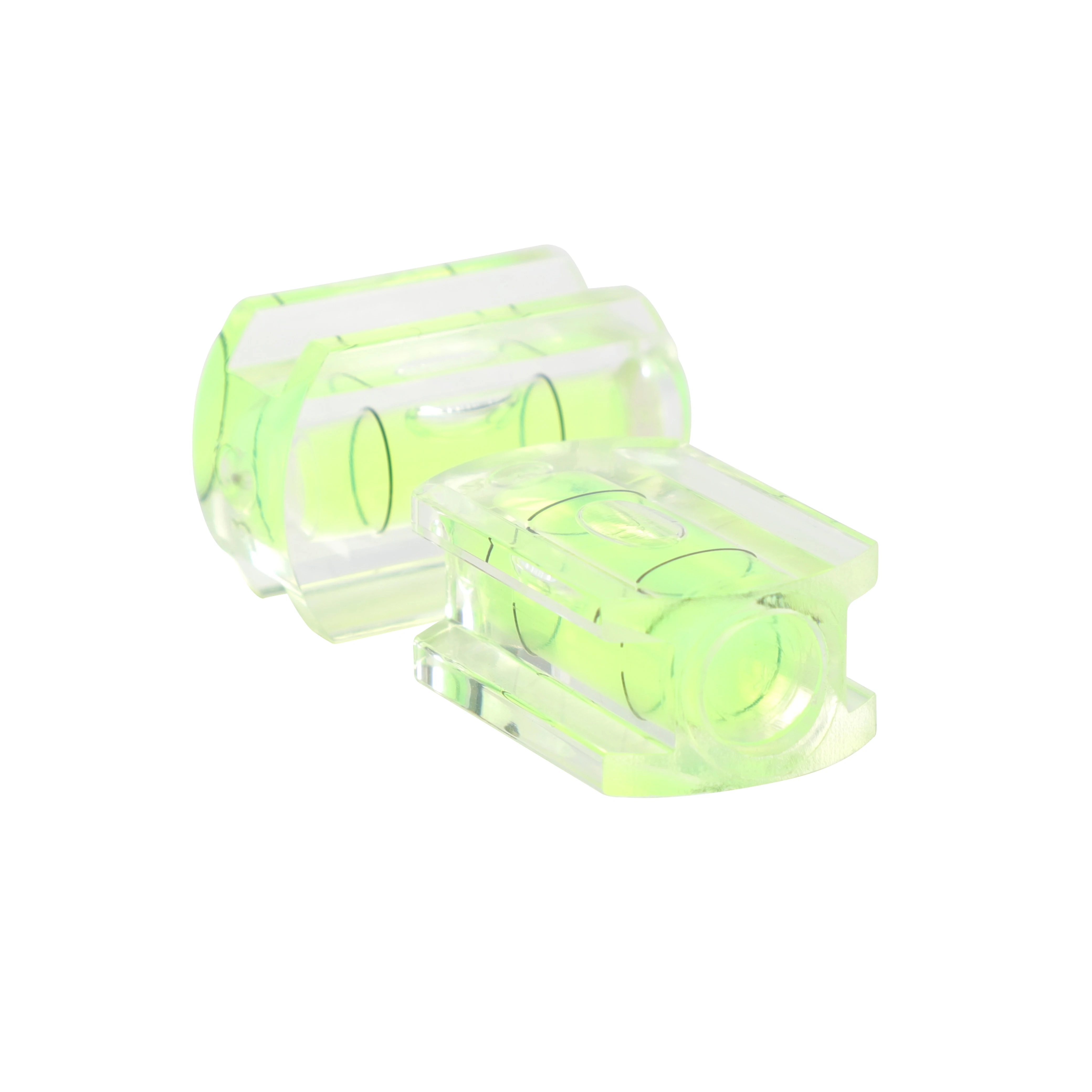 High Precision Block Vial Sensitivity Measuring Plastic Level Bubble Waist Type Mini Square Spirit Cylinder Bubble Level Vials