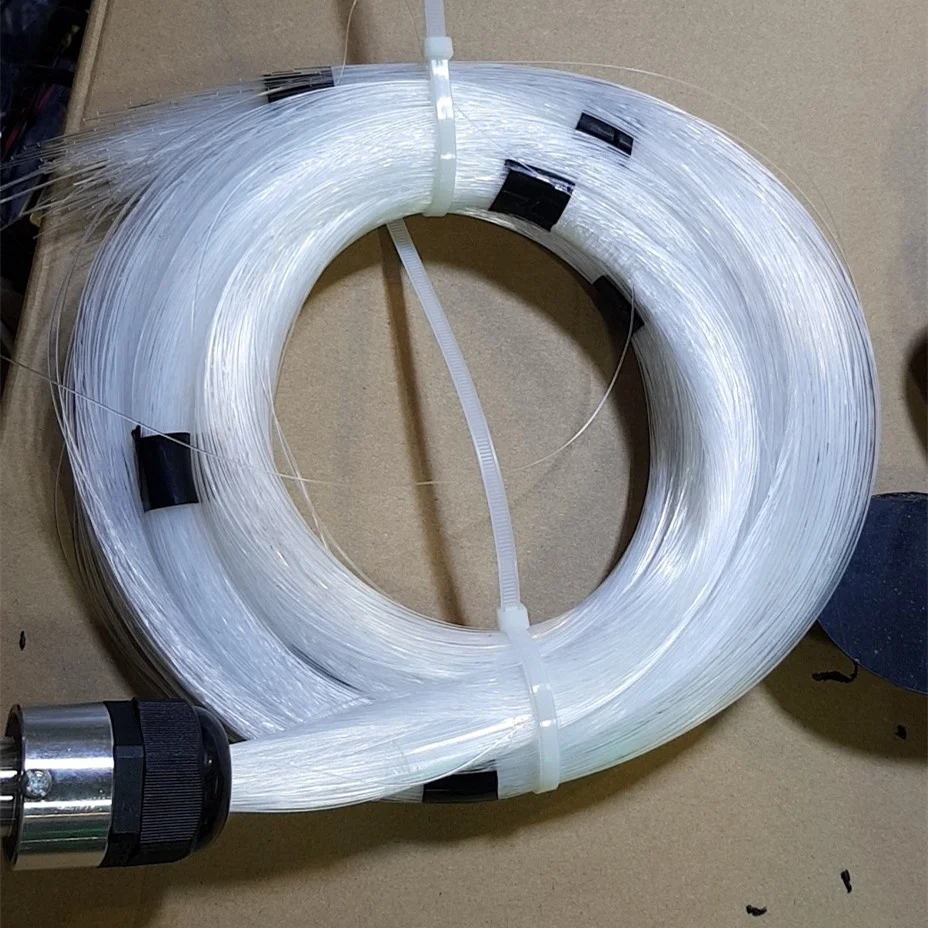 50PCS 3m/pcs 3.0mm end glow fiber optic kit , 16w RGB light engine for swimming pool Lights