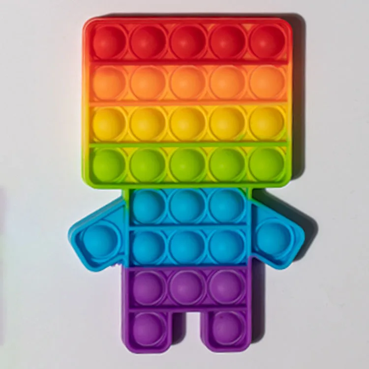 Wholesale Custom Stress Reliever Kids Toy Mini Toys Push Pops Bubble Silicone Fidget Toys